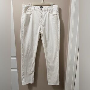 H&M Pants Mens 34W x 32L White Slim Fit Stretch Jeans Casual Five Pocket Cotton